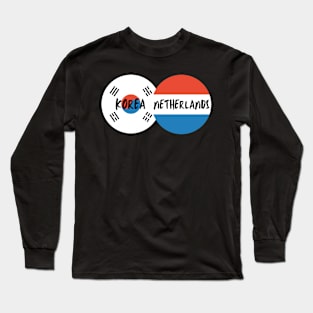Korean Dutch - Korea, Netherlands Long Sleeve T-Shirt
